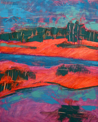 first layer new painting by Alexandria Levin