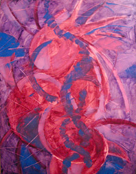 unfinished painting by Alexandria Levin